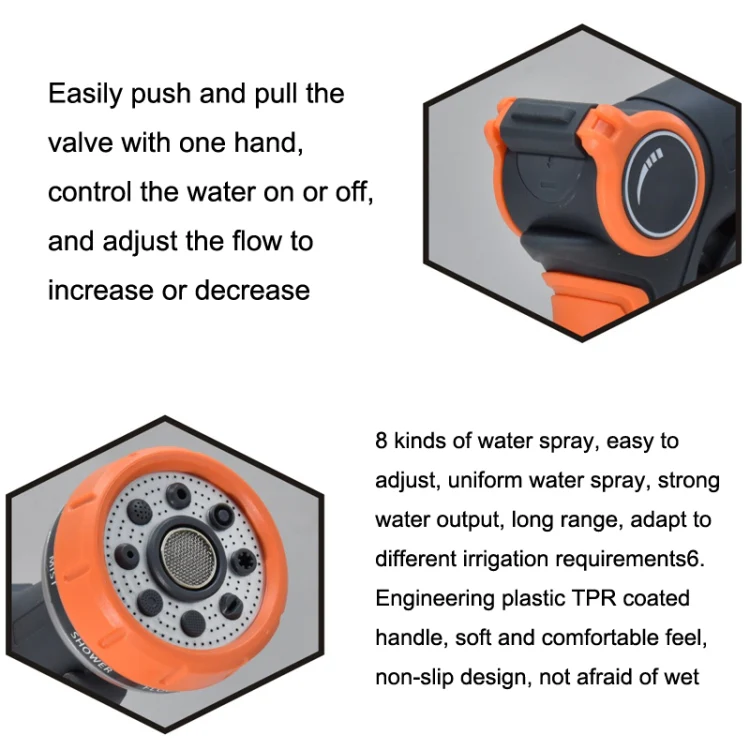 8 Functional Thumb Long Sprinkler + Pacifier Multi-functional Home Irrigation Agricultural Garden Car Wash Shower - Image 4
