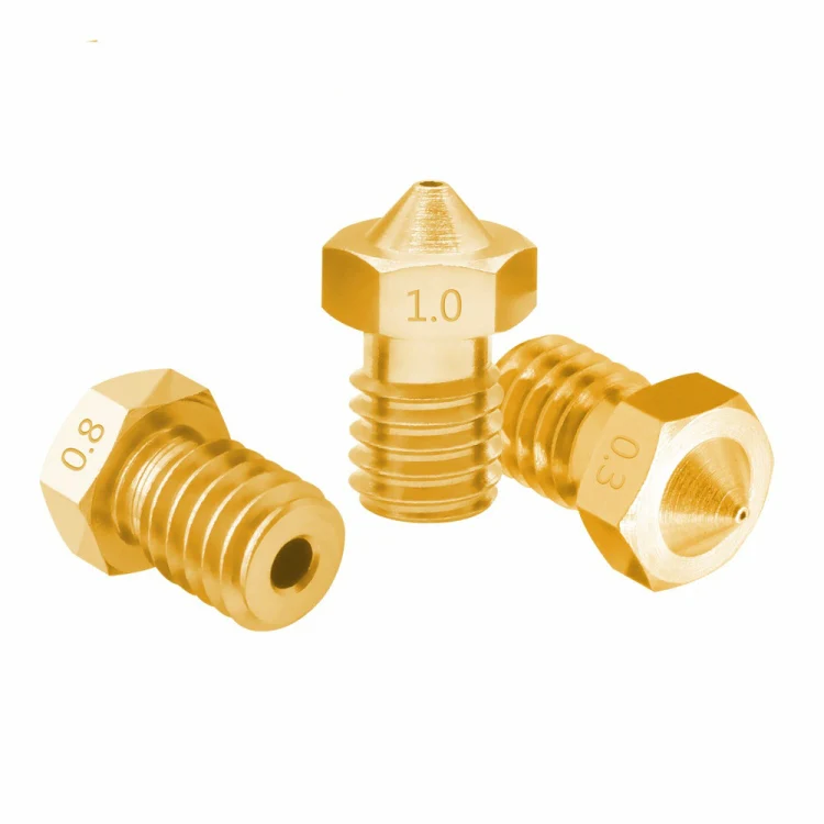 8 PCS Bugatti 3D Printer Accessories E3D-V5 V6 Nozzle M6 Thread Consumables Hot Nozzle, Size:3/0.5mm - Image 5