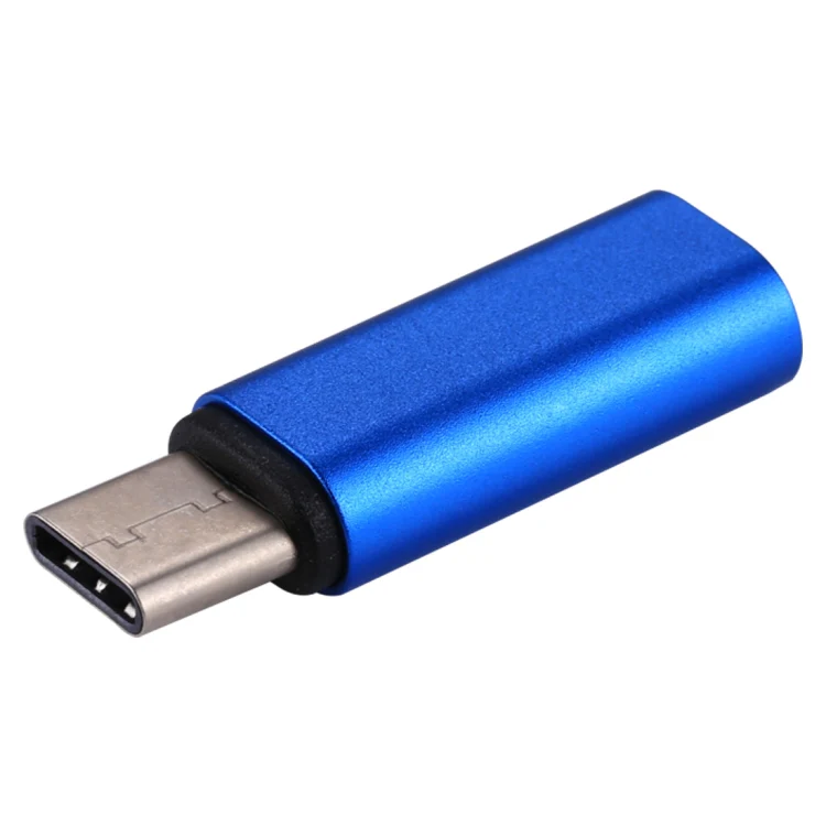 8 Pin Female to USB-C / Type-C Male Metal Shell Adapter(Blue) - Image 2
