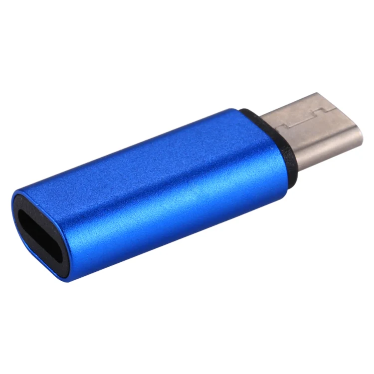 8 Pin Female to USB-C / Type-C Male Metal Shell Adapter(Blue) - Image 3