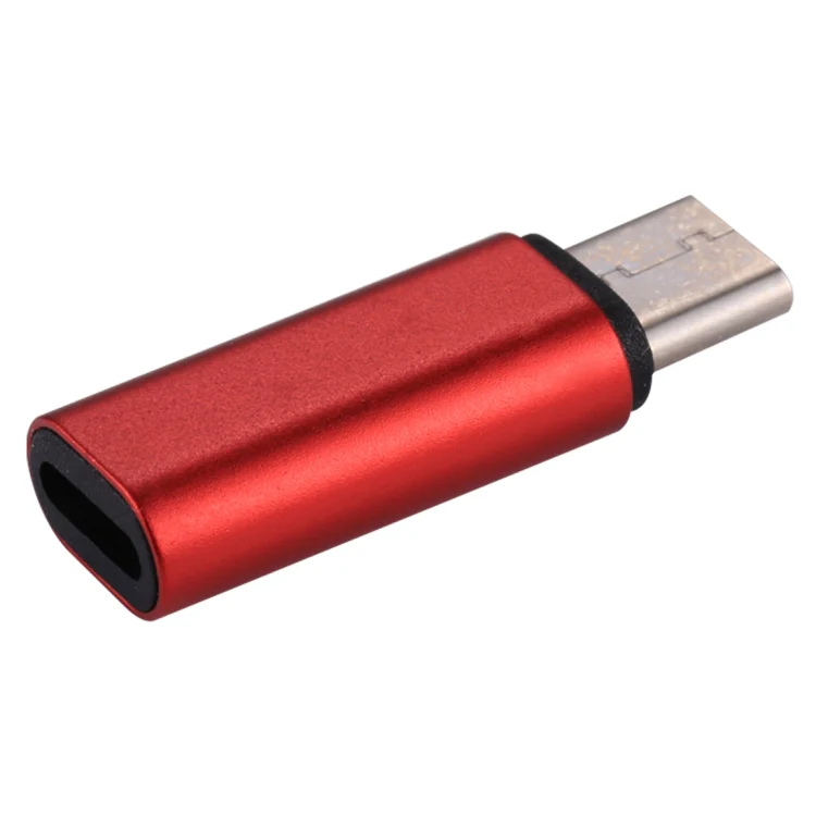 8 Pin Female to USB-C / Type-C Male Metal Shell Adapter(Red) - Image 3