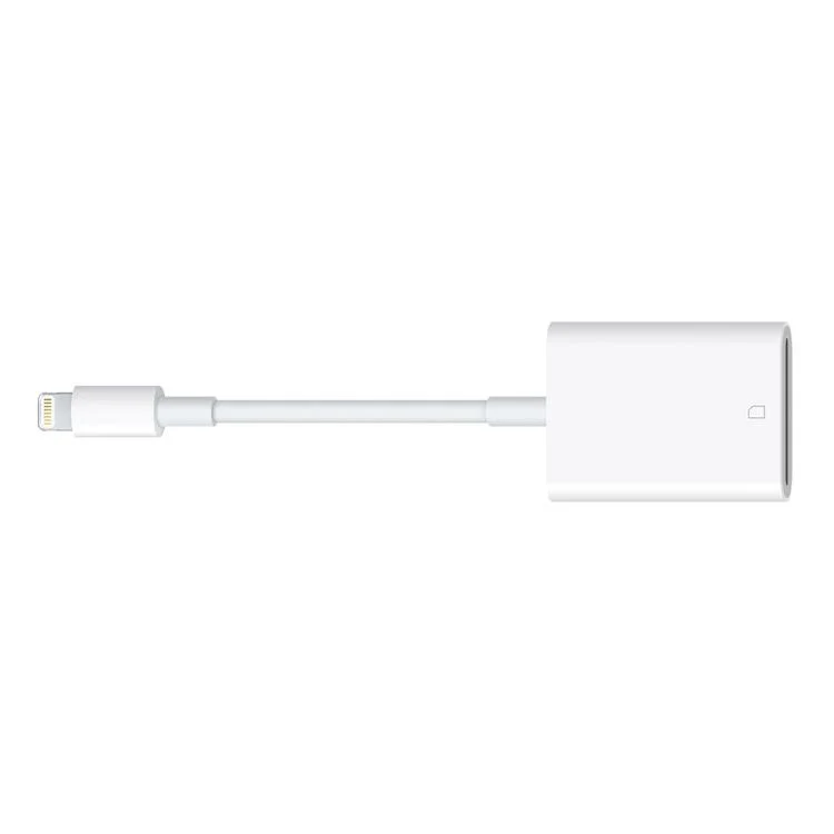 8 Pin to SD Card Camera Reader Adapter (White) - Image 2