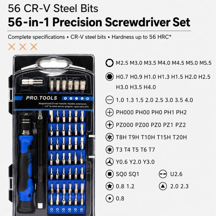 80-Piece Set Precision Screwdriver Electronics Repair Tool Kit For Phone Computer Watch - Image 4