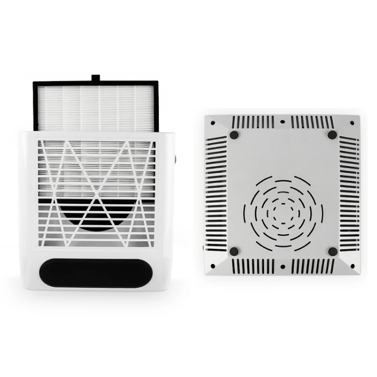 80W Manicure Vacuum Cleaner With Pull-Out Filter, Specification: EU Plug (Silver) - Image 3