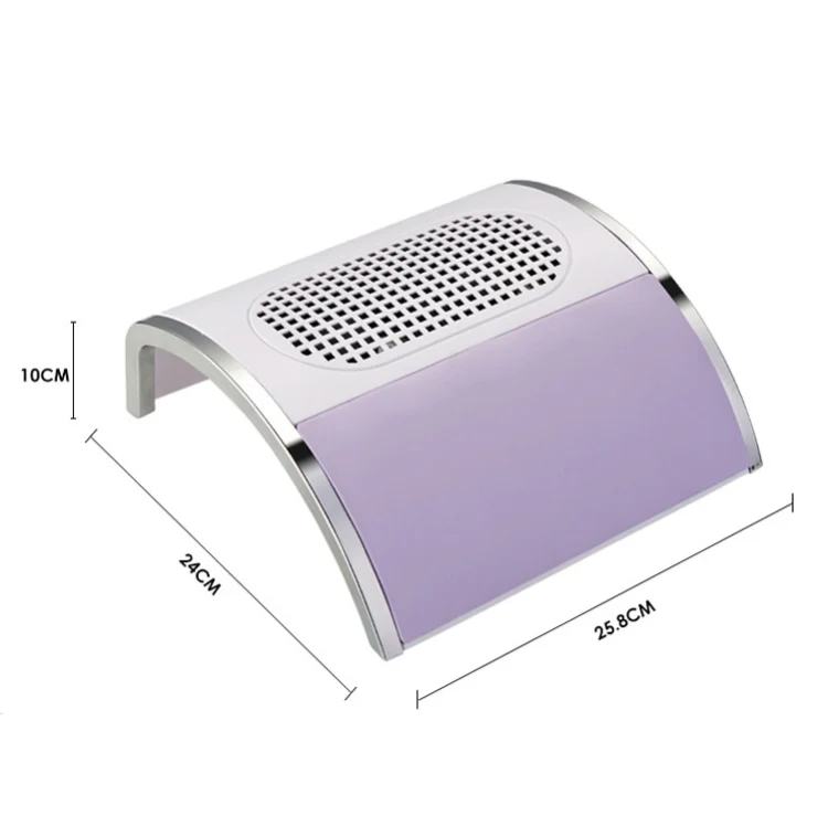 80W Nail Vacuum Cleaner Desktop Fan Vacuum Cleaner,EU Plug(White) - Image 3
