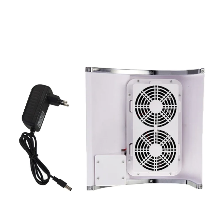 80W Nail Vacuum Cleaner Desktop Fan Vacuum Cleaner,EU Plug(White) - Image 4