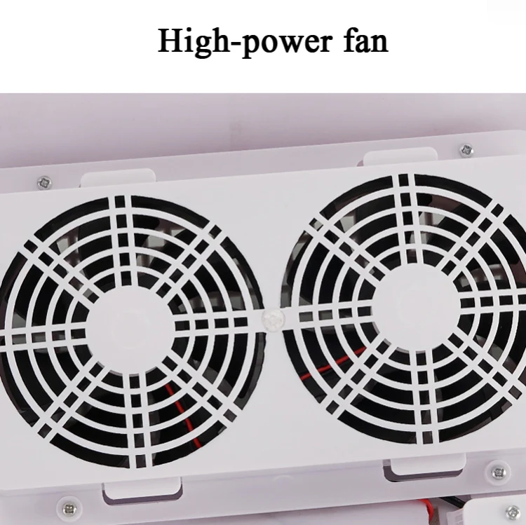 80W Nail Vacuum Cleaner Desktop Fan Vacuum Cleaner,EU Plug(White) - Image 6