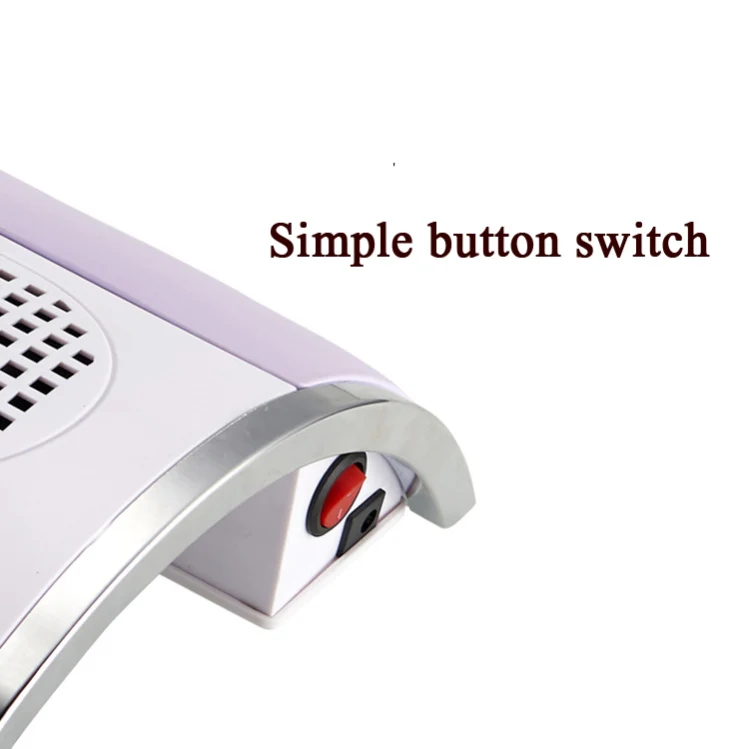 80W Nail Vacuum Cleaner Desktop Fan Vacuum Cleaner,EU Plug(White) - Image 7