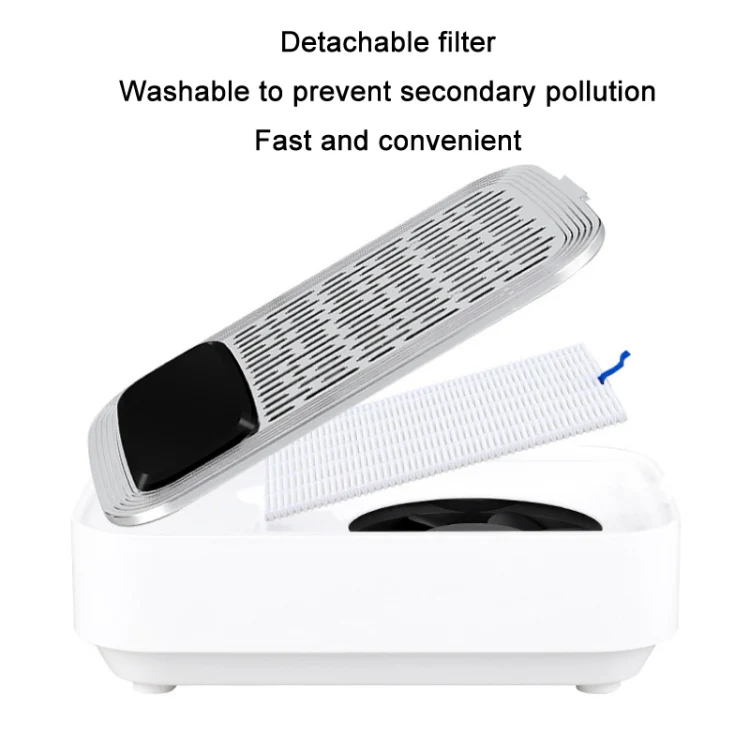 80W Wireless Rechargeable Nail Vacuum Cleaner, Specification: US Plug (White) - Image 3