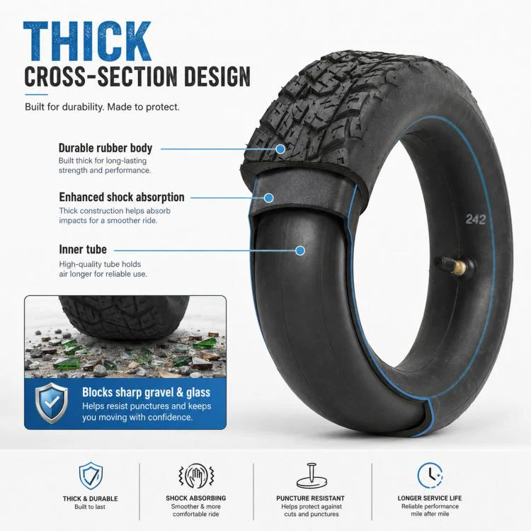 85/65-6.5 Electric Scooter Tire For Kugoo G-Booster / Xiaomi Mini Pro With Outer Tire Set - Image 3