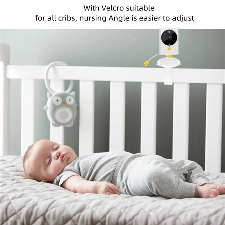 855P 2.4 inch Home Wireless Yellow Baby Monitor with Baby Surveillance Camera(AU Plug) - Image 5