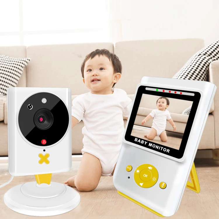 855P 2.4 inch Home Wireless Yellow Baby Monitor with Baby Surveillance Camera(AU Plug) - Image 6