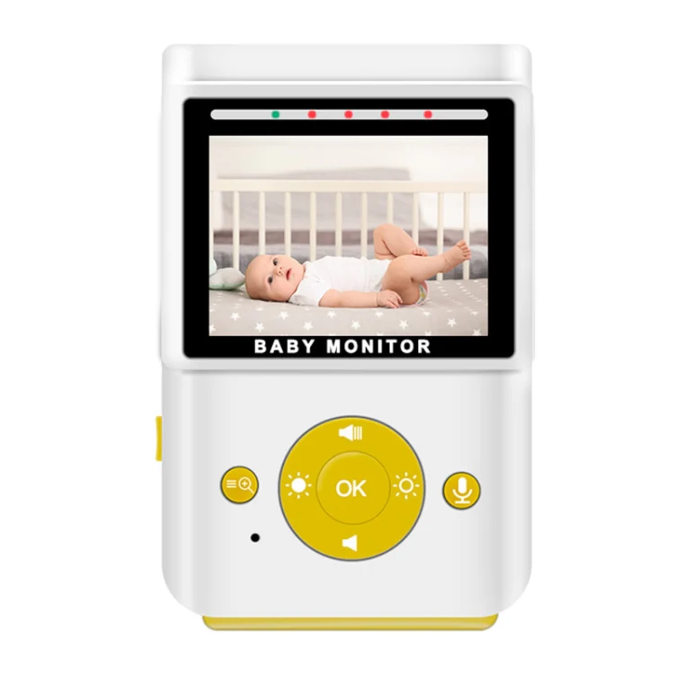 855P 2.4 inch Home Wireless Yellow Baby Monitor with Baby Surveillance Camera(UK Plug) - Image 2