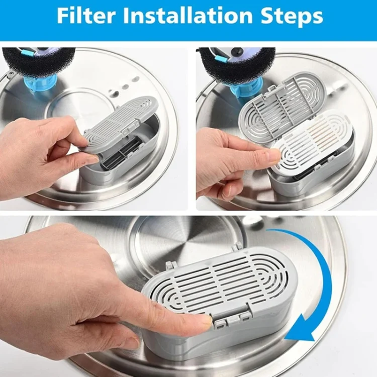 9+9pcs /Box Pet Water Fountain Replacement Filters Dog And Cat Drinking Water Filter Cartridges With Pre-Filter Sponges - Image 9