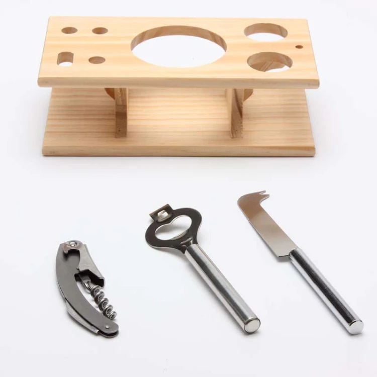 9 in 1 Stainless Steel Cocktail Shaker Tools Set with Wooden Mount, Capacity: 350ml - Image 5
