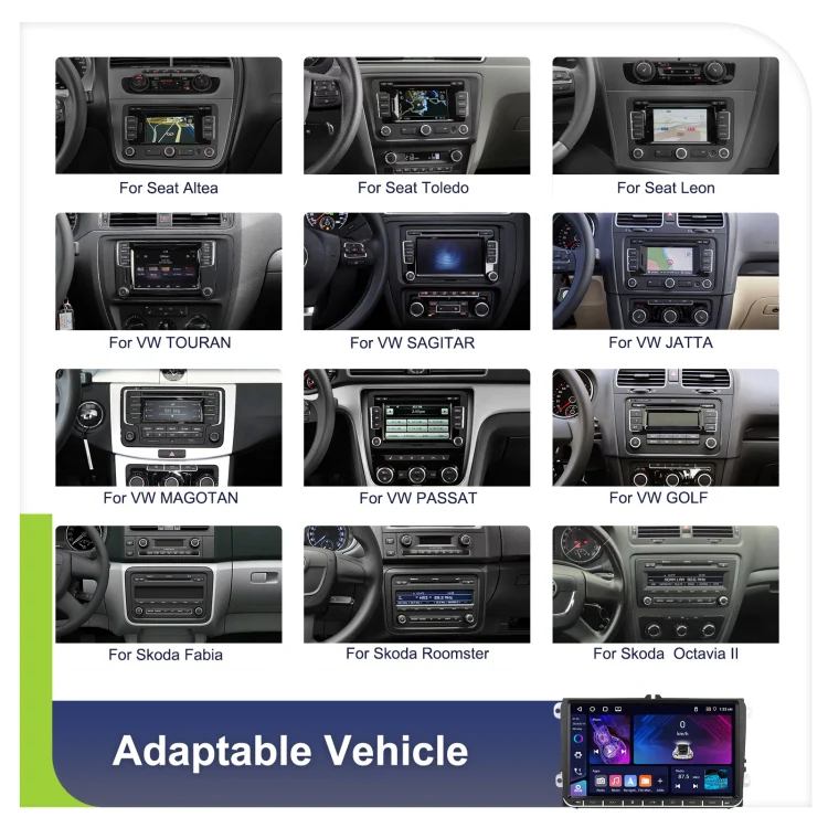 9-inch For Volkswagen 4+64G Multimedia Player Android 13 System - Image 11