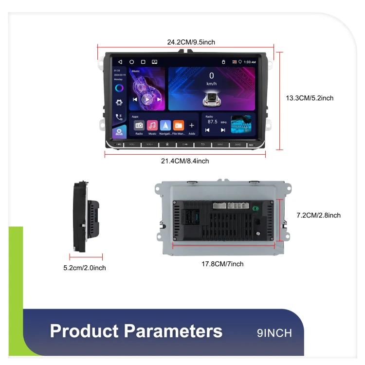 9-inch For Volkswagen 4+64G Multimedia Player Android 13 System - Image 15