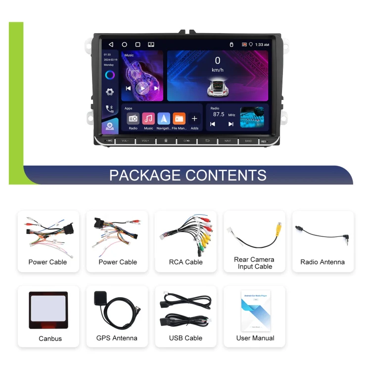 9-inch For Volkswagen 4+64G Multimedia Player Android 13 System - Image 16