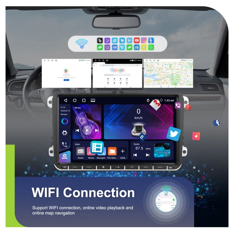 9-inch For Volkswagen 4+64G Multimedia Player Android 13 System - Image 6