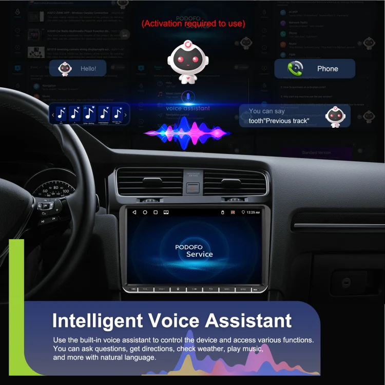 9-inch For Volkswagen 4+64G Multimedia Player Android 13 System - Image 7