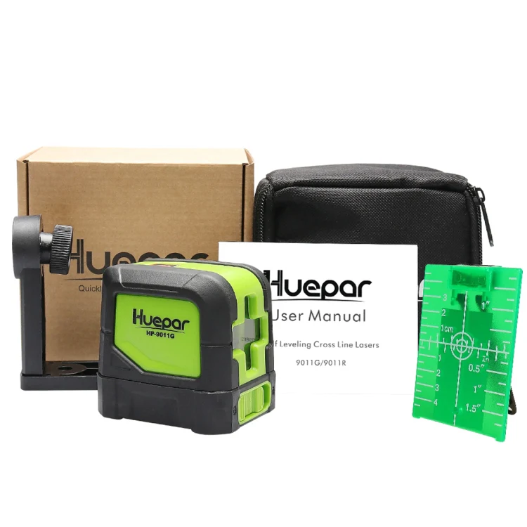 9011G 1V1H 15mW 2 Line Green Beam Laser Level Covering Walls and Floors(Green) - Image 6
