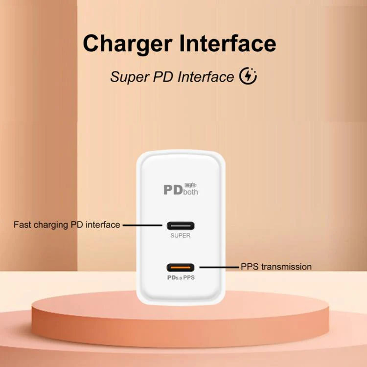 949-2C PD25W Dual Type-C Charger Supporting PD3.0 / PPS Protocol, UK Plug(Black) - Image 4