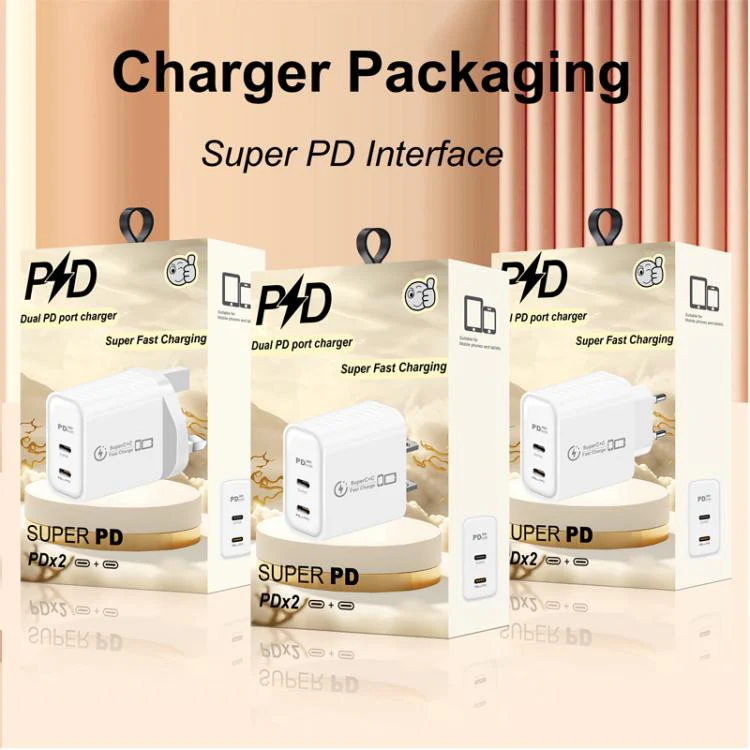 949-2C PD25W Dual Type-C Charger Supporting PD3.0 / PPS Protocol, UK Plug(Black) - Image 6