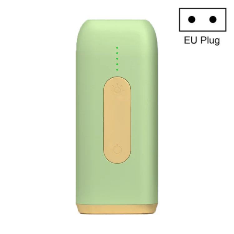 A18 Household Portable Electric Handheld Laser Hair Removal Instrument, Specification:EU Plug(Light Green)