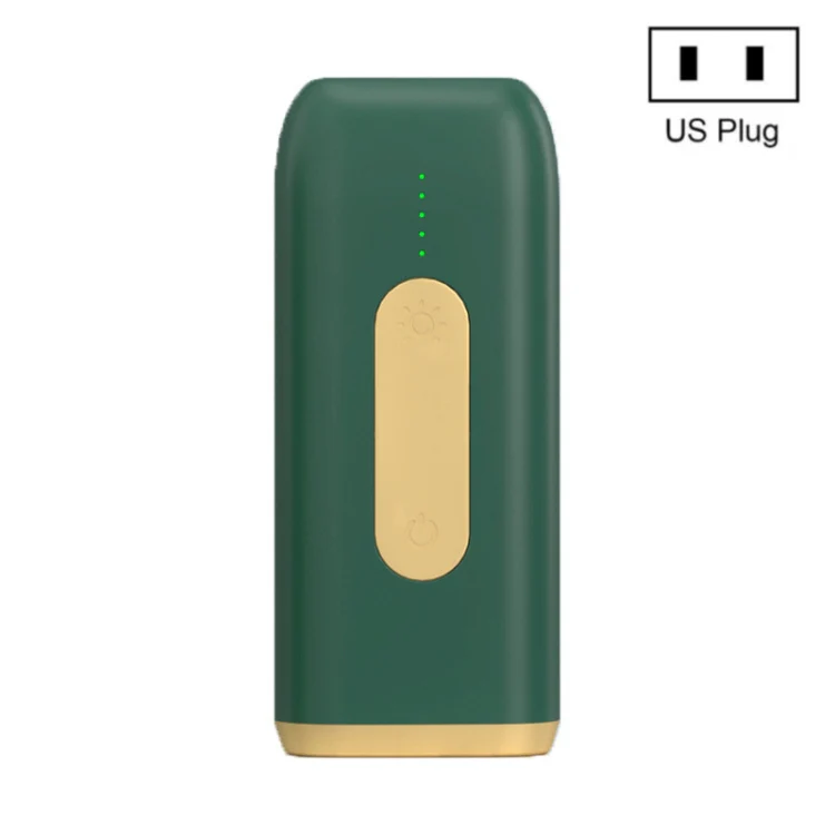 A18 Household Portable Electric Handheld Laser Hair Removal Instrument, Specification:US Plug(Deep Green)
