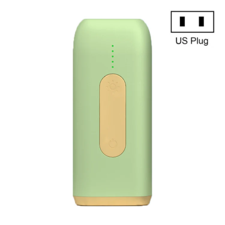 A18 Household Portable Electric Handheld Laser Hair Removal Instrument, Specification:US Plug(Light Green)