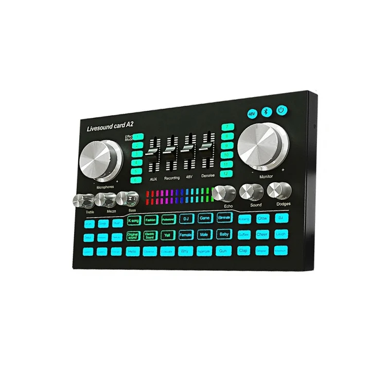 A2 Sound Card Mobile Computer Universal Live K Song Recording Equipment