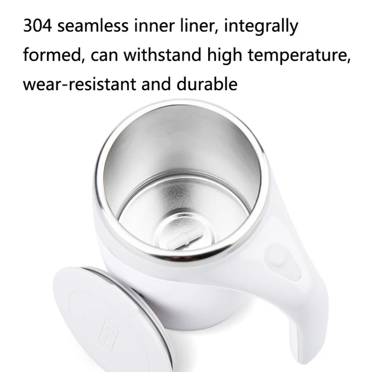 A223 Stainless Steel Automatic Magnetized Coffee Mixing Cup(Brown) - Image 6