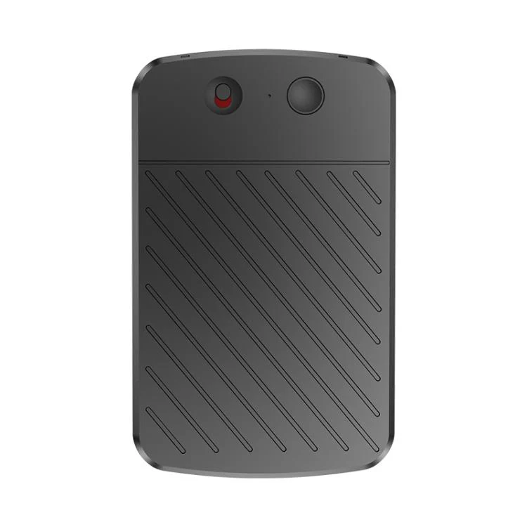 A3 Dual-key Arc-Frame Twill Texture Ultra-thin AI Smart Voice Recorder Support AIREC-APP, Memory:8GB(Black)