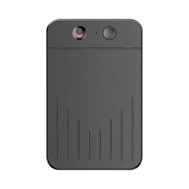 A3 Dual-key V-stripe Texture Ultra-thin AI Smart Voice Recorder Support AIREC-APP, Memory:128GB(Black)