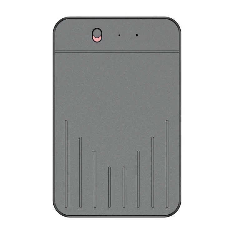 A3 One-key V-stripe Texture Ultra-thin AI Smart Voice Recorder Support AIREC-APP, Memory:256GB(Black)