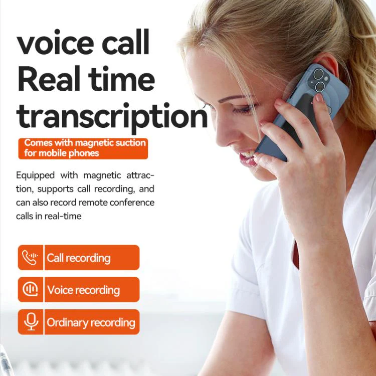 A3 One-key V-stripe Texture Ultra-thin AI Smart Voice Recorder Support AIREC-APP, Memory:64GB(Black) - Image 7