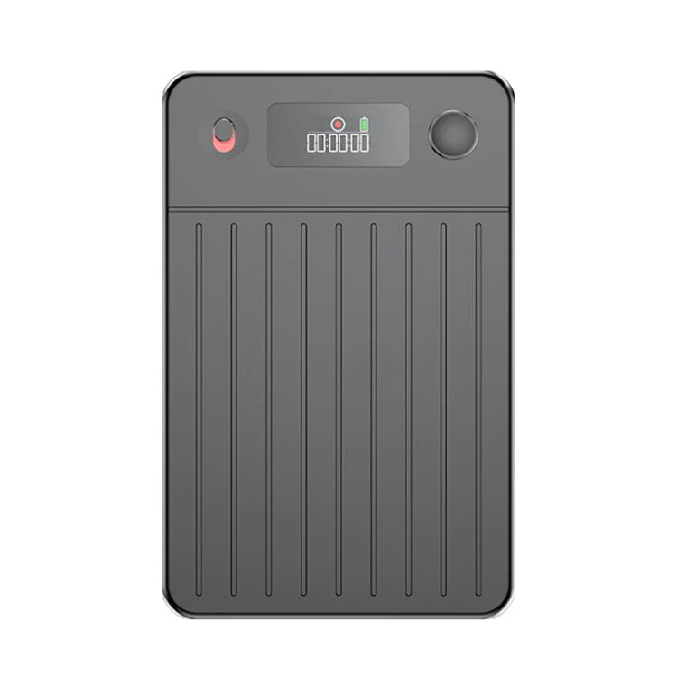 A3P 0.42-inch Mid Display Stripe Texture Ultra-thin AI Smart Voice Recorder Support AIREC-APP, Memory:32GB(Black)