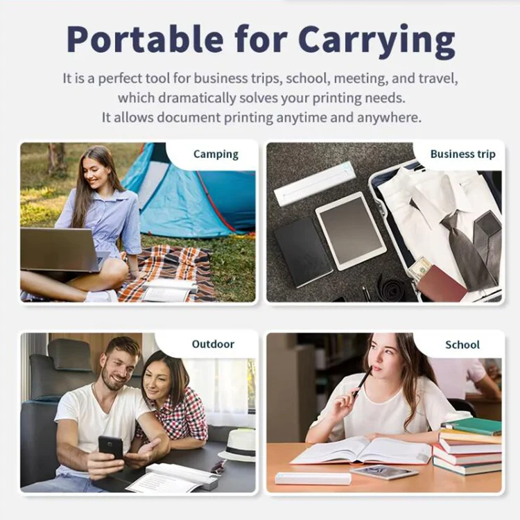 A41 203DPI Portable Tattoo Printer Office Study Bluetooth HD Thermal Printer(White) - Image 12