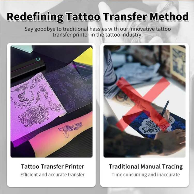 A41 203DPI Portable Tattoo Printer Office Study Bluetooth HD Thermal Printer(White) - Image 6