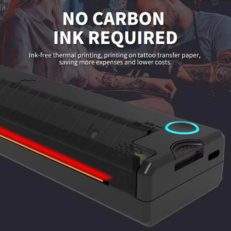 A41 203DPI Portable Tattoo Printer Office Study Bluetooth HD Thermal Printer(White) - Image 8