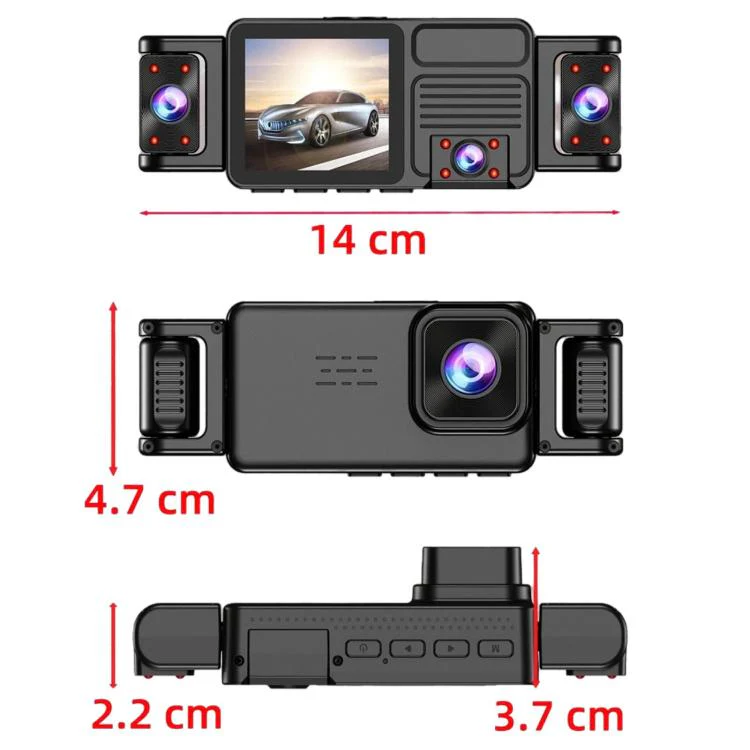 A52 2K HD Infrared Night Vision Dash Cam WIFI Connected Vehicle Camera, Spec: Front+Left+Inner+Right - Image 8