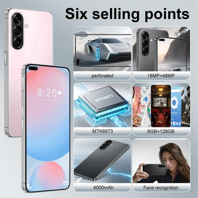 A56 / C100, 8GB+128GB, 6.6 inch Android 10 MTK6873 Octa Core, Network: 5G, Dual SIM, Plug:AU Plug(Pink) - Image 5