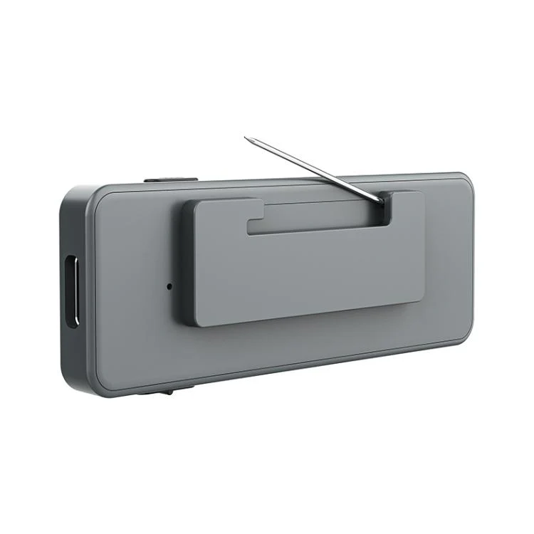 A7 Employee ID Badge AI Voice Recorder with Pin Support AIREC-APP, Memory:64GB(Grey)