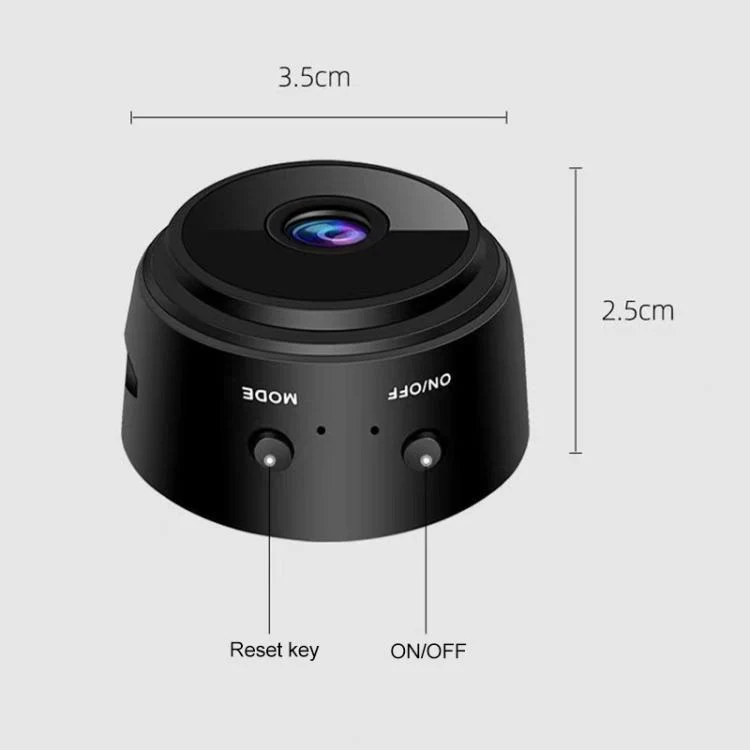 A9 1080P WiFi IP Action Camera Mini DV(Black) - Image 4