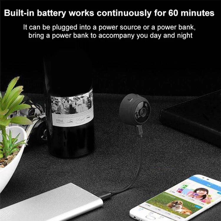 A9 720P Wifi Wireless Network Camera Wide-angle Recorder(Black) - Image 13