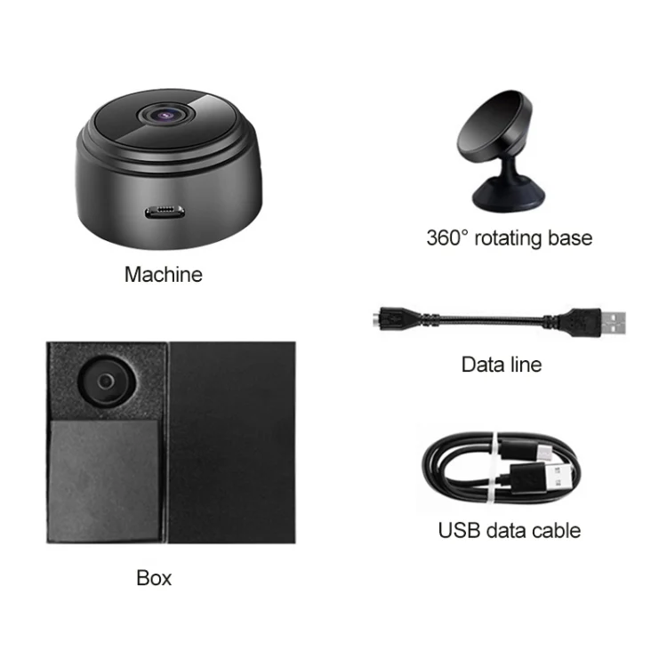 A9 720P Wifi Wireless Network Camera Wide-angle Recorder(Black) - Image 6