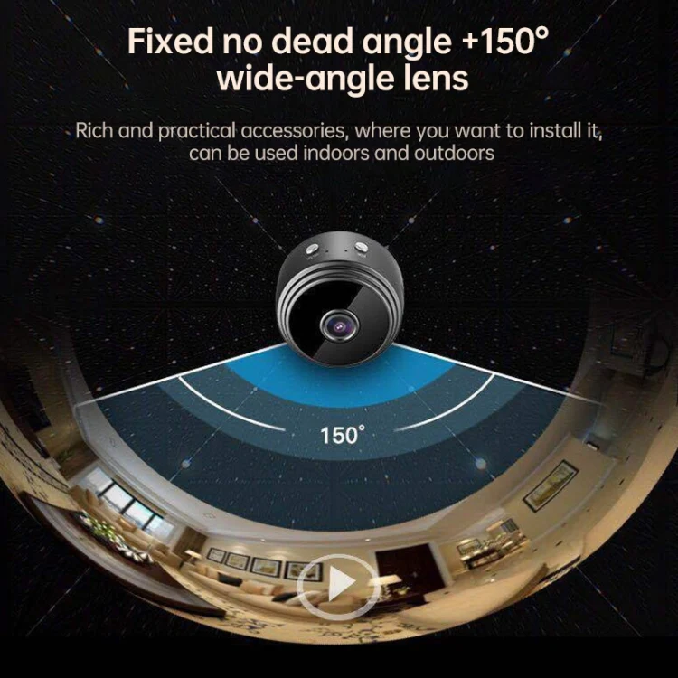 A9 720P Wifi Wireless Network Camera Wide-angle Recorder(Black) - Image 8