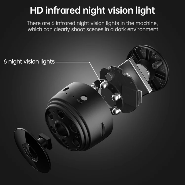 A9 720P Wifi Wireless Network Camera Wide-angle Recorder(Black) - Image 9