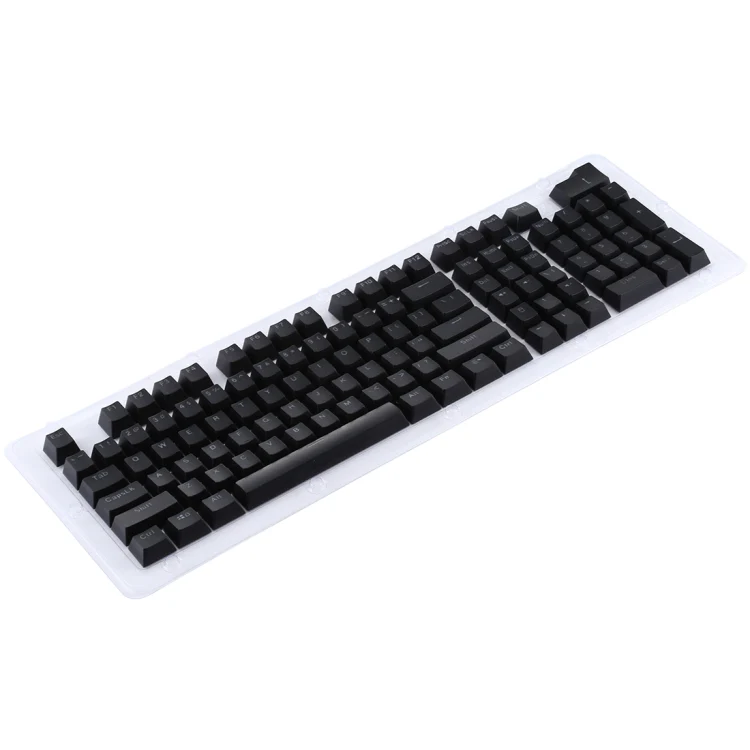 ABS Translucent Keycaps, OEM Highly Mechanical Keyboard, Universal Game Keyboard (Black) - Image 2
