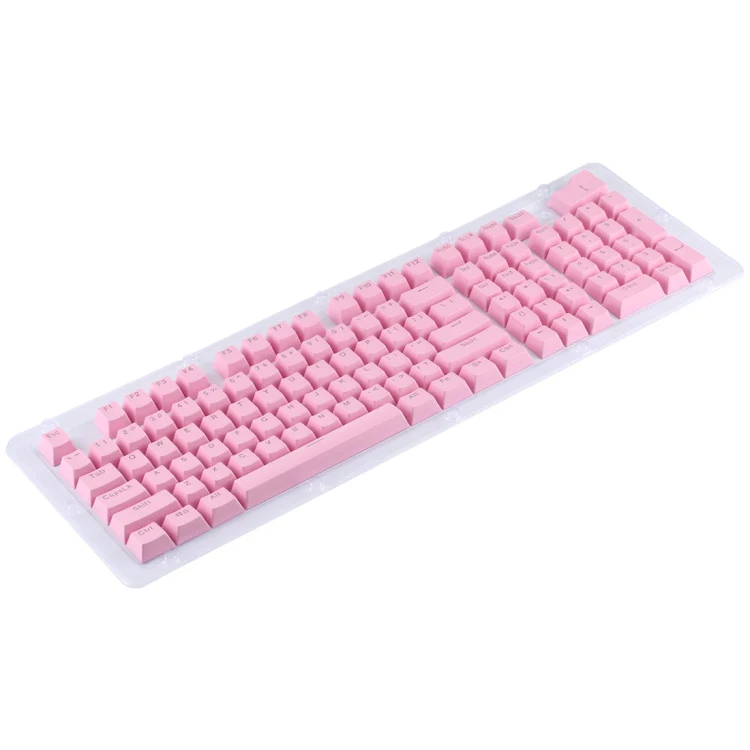 ABS Translucent Keycaps, OEM Highly Mechanical Keyboard, Universal Game Keyboard (Pink) - Image 2